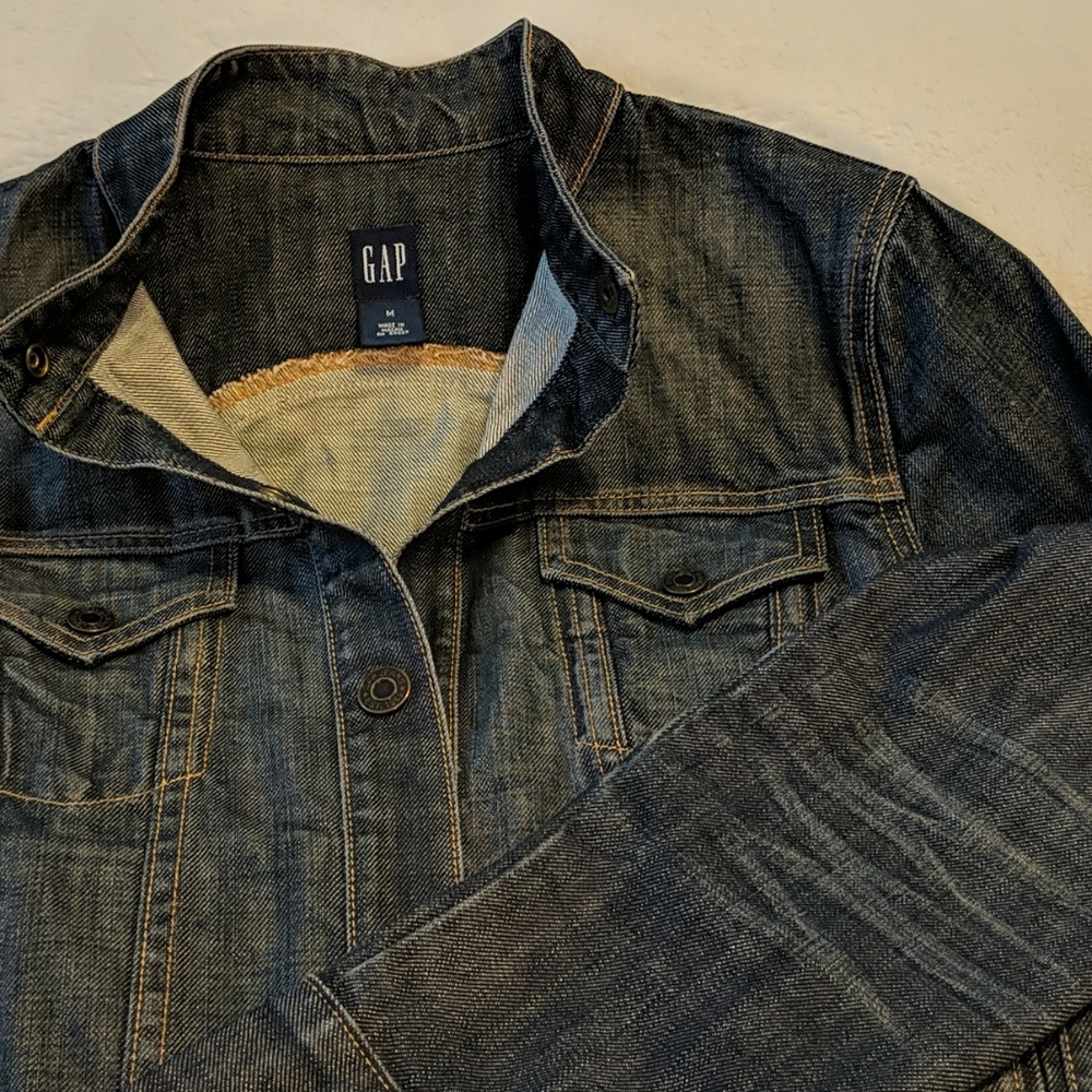 Gap Denim Jean Jacket, Medium - Euc - image 5